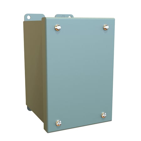 Hammond Screws Electrical Enclosures, 6 in H, 4-3/4 in D, 4 in W, NEMA 12, Steel 1438B